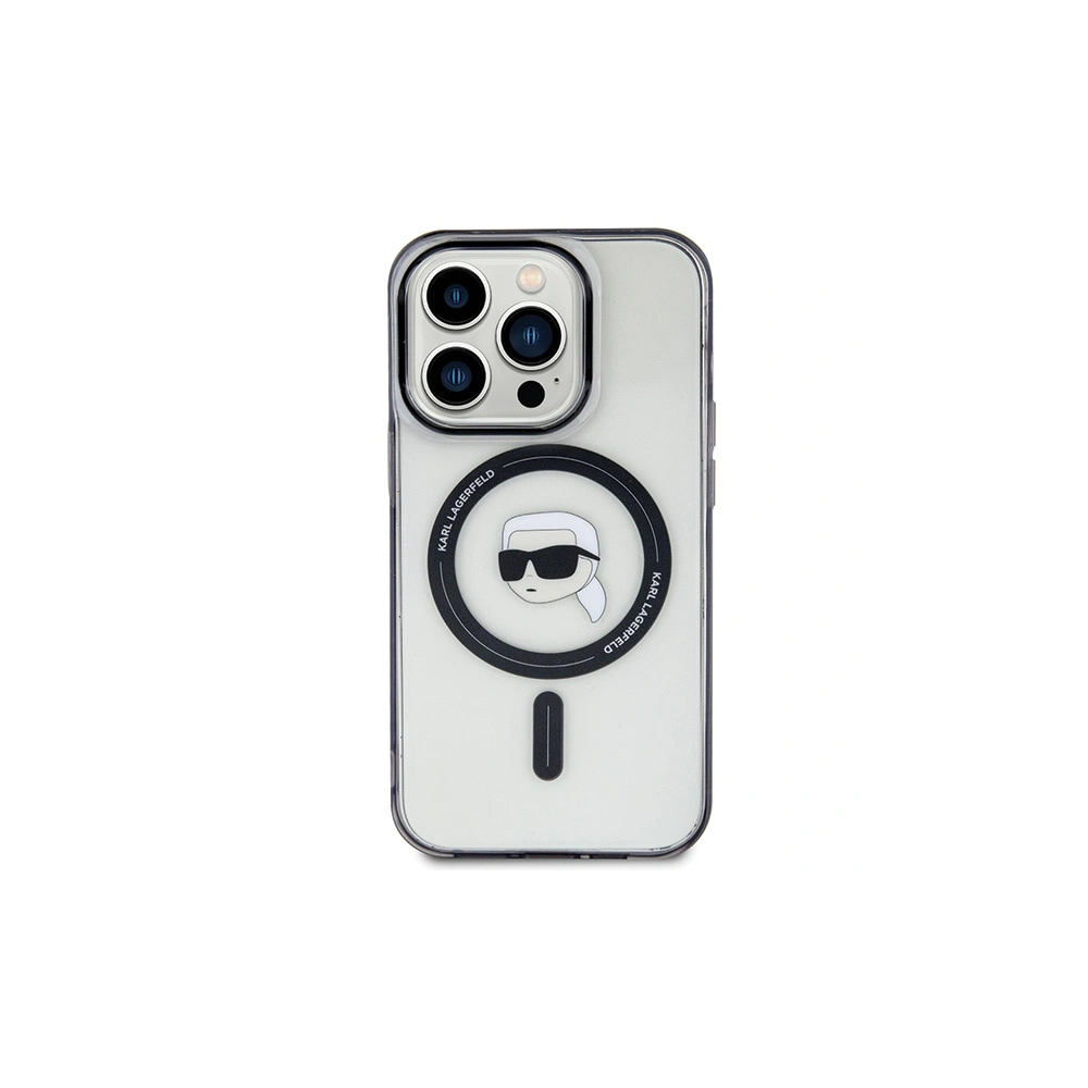 Hurtownia GSM - Etui Karl Lagerfeld KLHMP15XHKHNOTK Apple iPhone 15 Pro Max kemény tok IML Karl feje MagSafe átlátszó - KLD1710 - {ean13} - Hurt