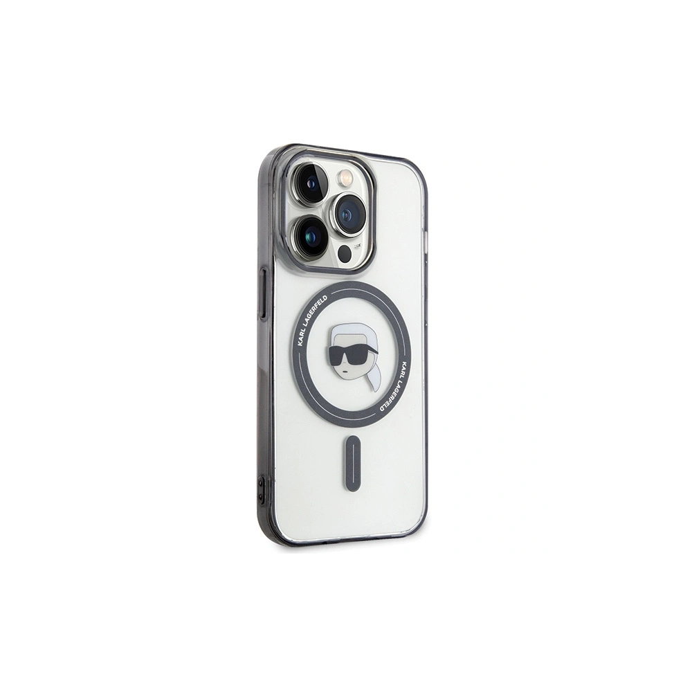 Hurtownia GSM - Case Karl Lagerfeld KLHMP15XHKHNOTK Apple iPhone 15 Pro Max Hardcase IML Karls Kopf MagSafe transparent - KLD1710 - {ean13} - Hurt
