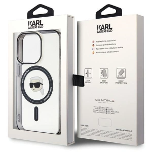 Hurtownia GSM - Case Karl Lagerfeld KLHMP15XHKHNOTK Apple iPhone 15 Pro Max Hardcase IML Karls Kopf MagSafe transparent - KLD1710 - {ean13} - Hurt