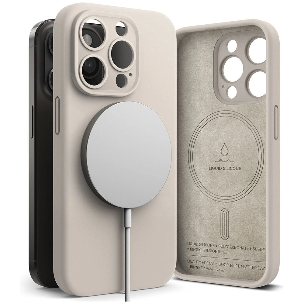 Hurtownia GSM - Case Ringke Silikon Magnetic MagSafe Apple iPhone 15 Pro Stone - RGK1854 - {ean13} - Hurt