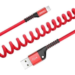Baseus Spring Lightning Cable 1m 2A Red