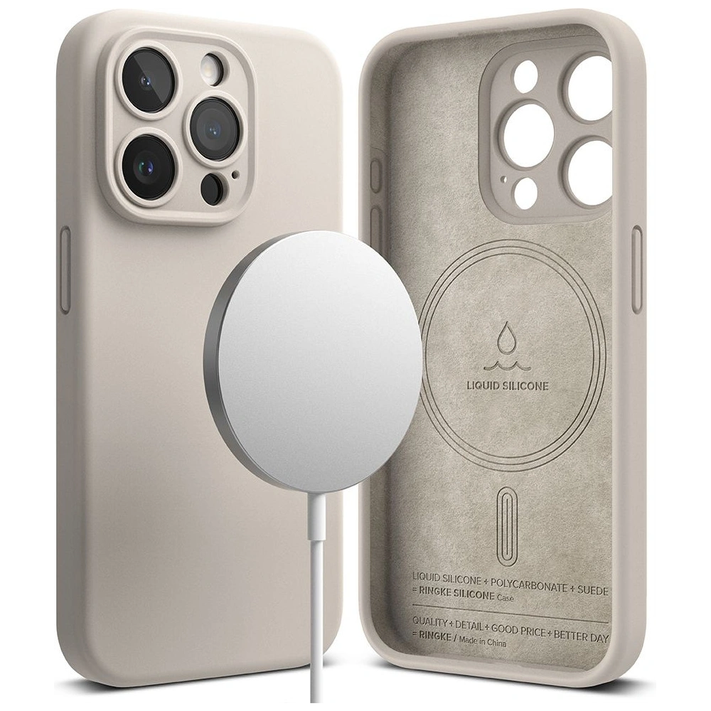 Hurtownia GSM - Etui Ringke silikonové Magnetic MagSafe Apple iPhone 15 Pro Stone - RGK1854 - {ean13} - Hurt
