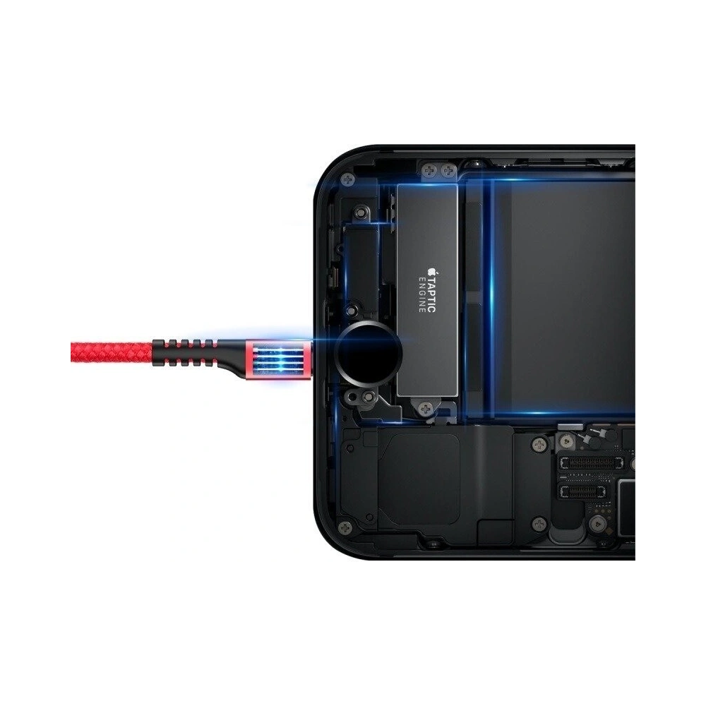 Hurtownia GSM - Cablul de tip Lightning Baseus Spring 1m 2A (roșu) - BSU352RED - {ean13} - Hurt