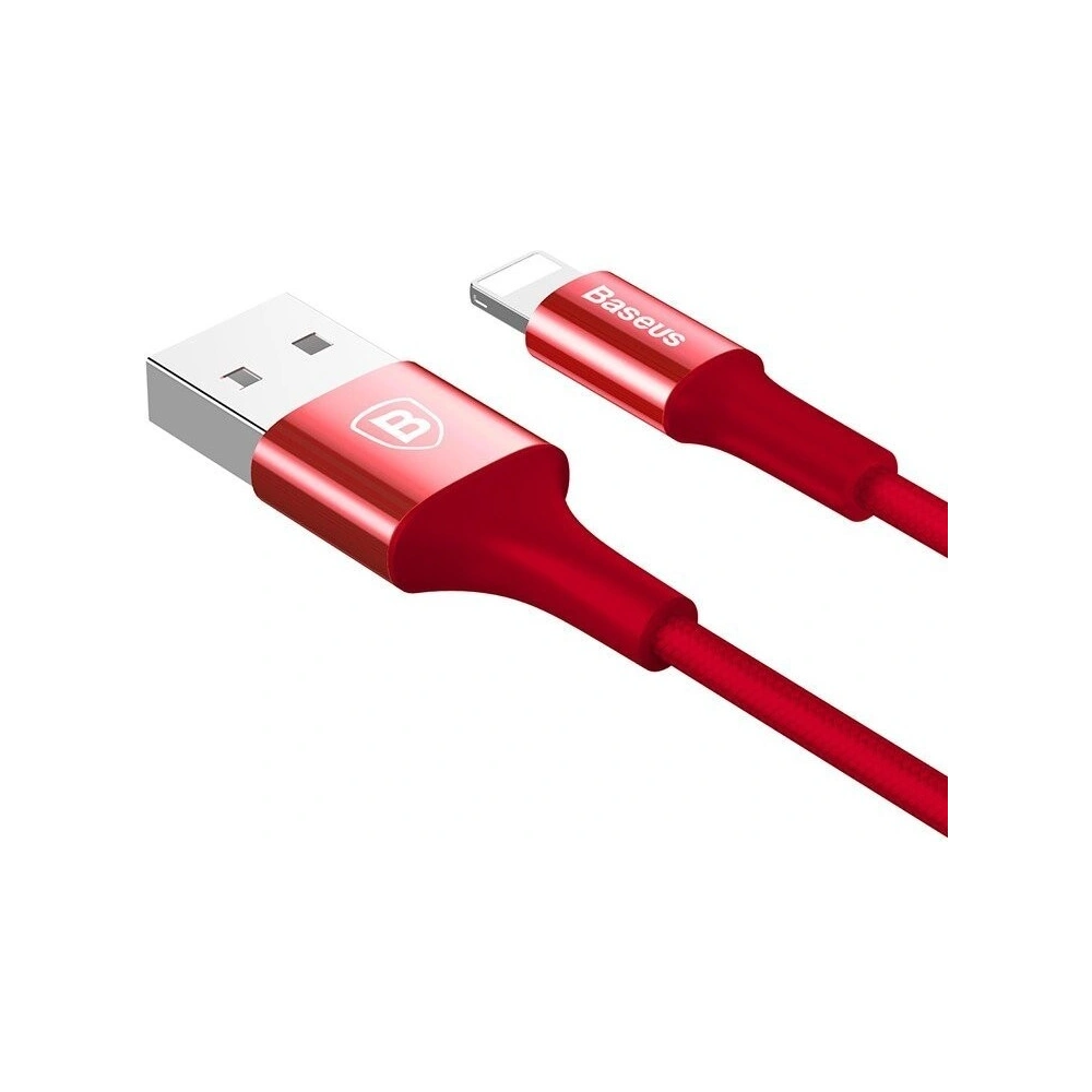 Hurtownia GSM - Kabel Lightning Baseus z podświetlanym złączem 1m (czerwony) - BSU353RED - {ean13} - Hurt