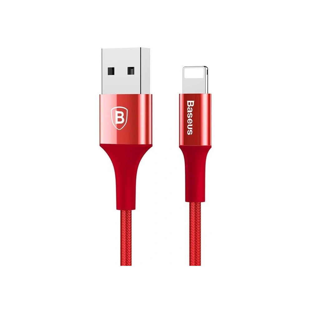 Hurtownia GSM - Kabel Lightning Baseus z podświetlanym złączem 1m (czerwony) - BSU353RED - {ean13} - Hurt
