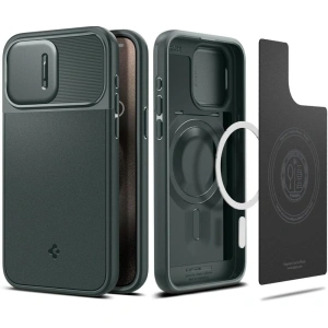 Wholesale Spigen Optik Armor Mag MagSafe Apple iPhone 15 Pro Max Abyss Green - SPN2965 - {ean13} - Hurt