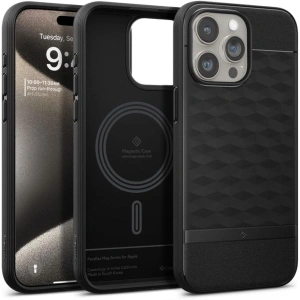 Hurtownia GSM - Etui Caseology Parallax Mag MagSafe Apple iPhone 15 Pro Max Matná černá - SPN2968 - {ean13} - Hurt