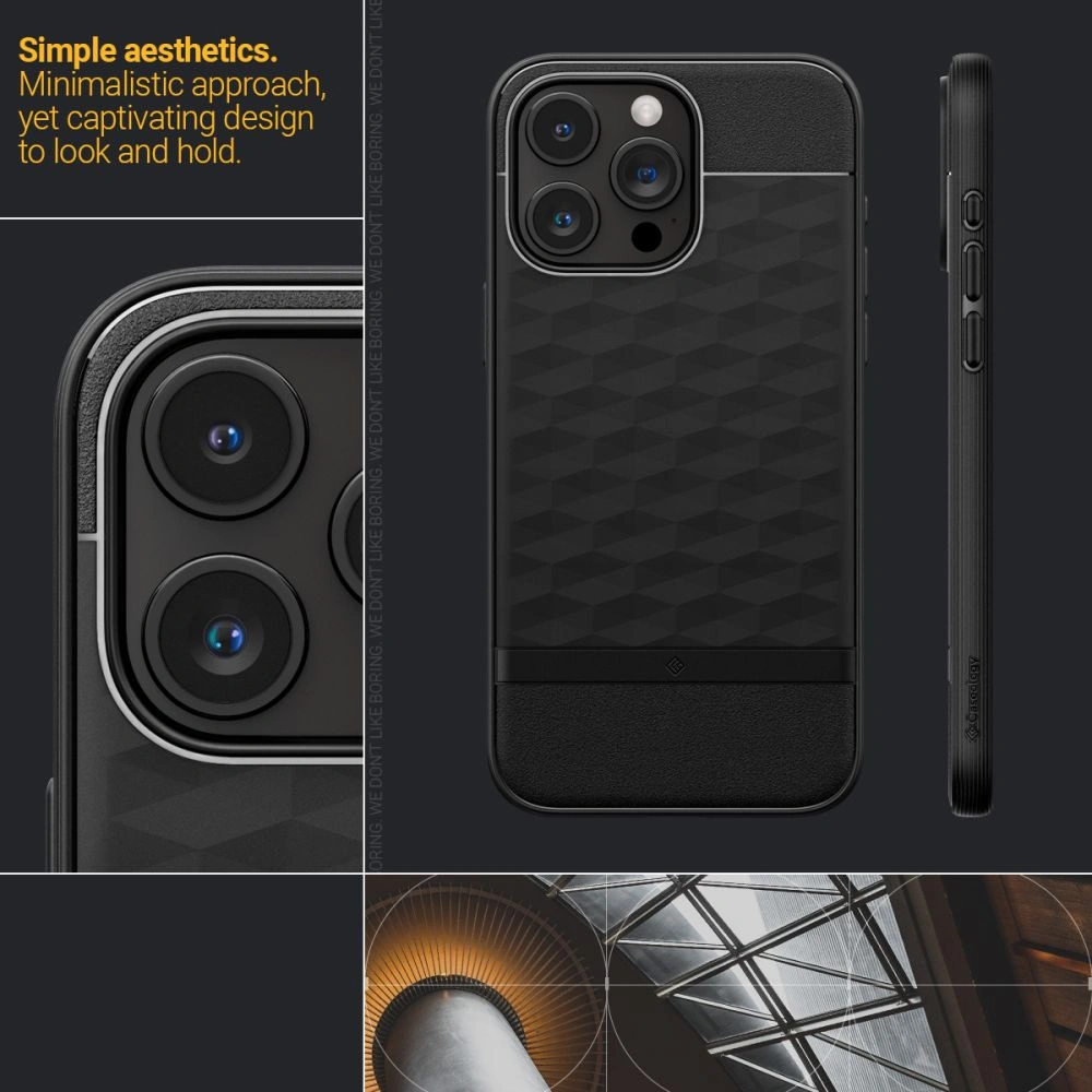 Hurtownia GSM - Etui Caseology Parallax Mag MagSafe Apple iPhone 15 Pro Max Matná černá - SPN2968 - {ean13} - Hurt
