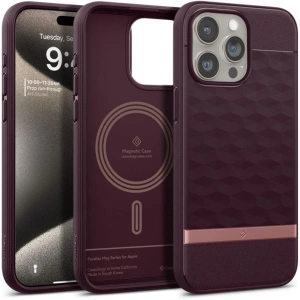 Hurtownia GSM - Etui Caseology Parallax Mag MagSafe Apple iPhone 15 Pro Max Burgundské - SPN2970 - {ean13} - Hurt