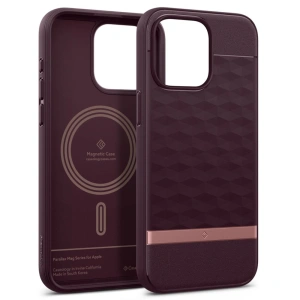 Hurtownia GSM - Etui Caseology Parallax Mag MagSafe Apple iPhone 15 Pro Max Burgundské - SPN2970 - {ean13} - Hurt
