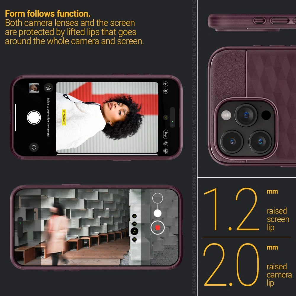 Hurtownia GSM - Etui Caseology Parallax Mag MagSafe Apple iPhone 15 Pro Max Burgundské - SPN2970 - {ean13} - Hurt