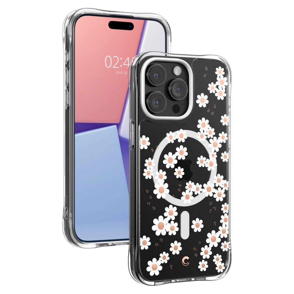 Wholesale Spigen Cyrill Cecile Mag MagSafe Apple iPhone 15 Pro Max White Daisy - SPN2971 - {ean13} - Hurt