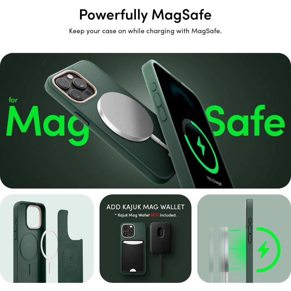 Hurtownia GSM - Case Spigen Cyrill Kajuk Mag MagSafe Apple iPhone 15 Pro Waldgrün - SPN2973 - {ean13} - Hurt