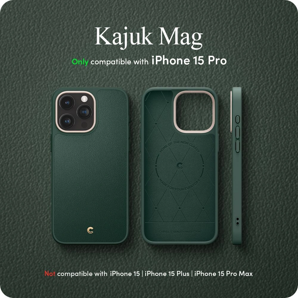 Hurtownia GSM - Case Spigen Cyrill Kajuk Mag MagSafe Apple iPhone 15 Pro Waldgrün - SPN2973 - {ean13} - Hurt