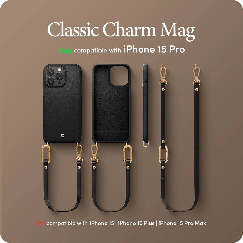 Hurtownia GSM - Etui Spigen Cyrill Classic Charm Mag MagSafe Apple iPhone 15 Pro Fekete - SPN2974 - {ean13} - Hurt