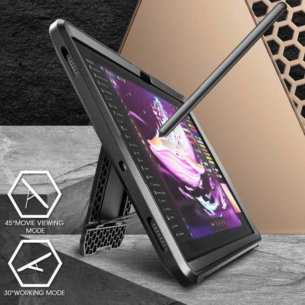 Hurtownia GSM - Etui Supcase Unicorn Beetle Pro Samsung Galaxy Tab S9+ Plus 12.4 Černé - SPC400 - {ean13} - Hurt