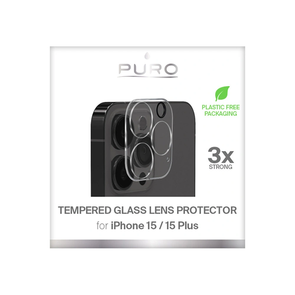 Hurtownia GSM - Sticlă de protecție pentru aparat PURO Tempered Glass Camera Lens Protector Apple iPhone 15 / 15 Plus - PUR762 - {ean13} - Hurt