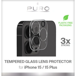 Hurtownia GSM - Schutzglas für die Kamera PURO Tempered Glass Camera Lens Protector Apple iPhone 15 Pro / 15 Pro Max - PUR767 - {ean13} - Hurt