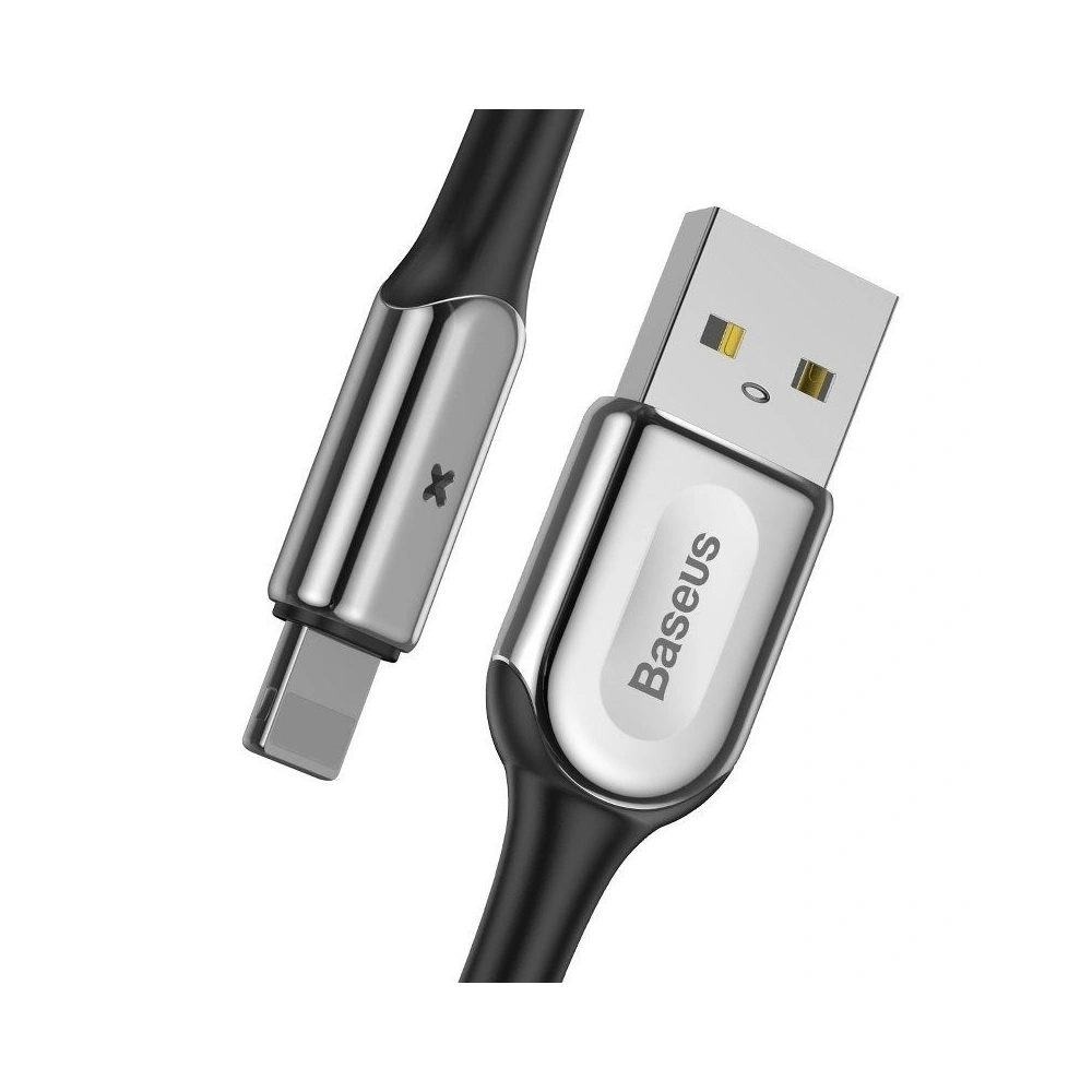 Hurtownia GSM - Kabel Lightning z diodą LED Baseus X-type 1m 2.4A (czerwony) - BSU355RED - {ean13} - Hurt