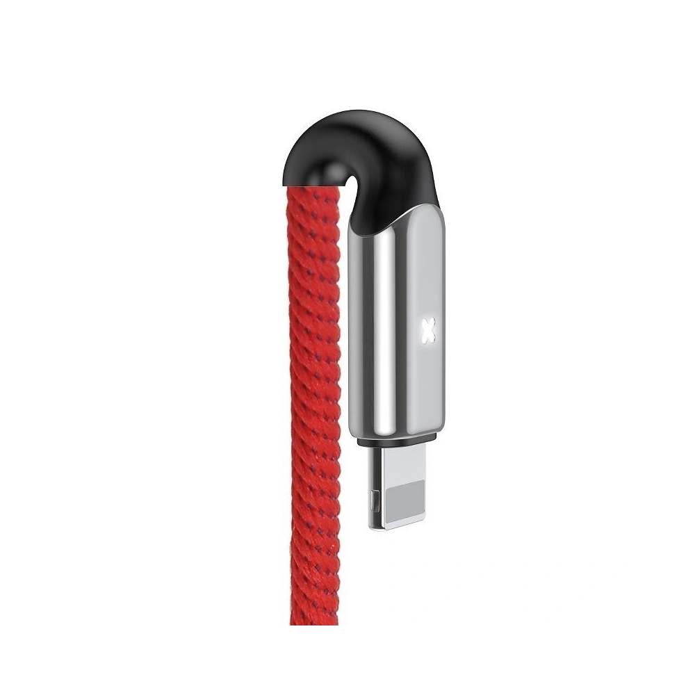 Hurtownia GSM - Kabel Lightning z diodą LED Baseus X-type 1m 2.4A (czerwony) - BSU355RED - {ean13} - Hurt