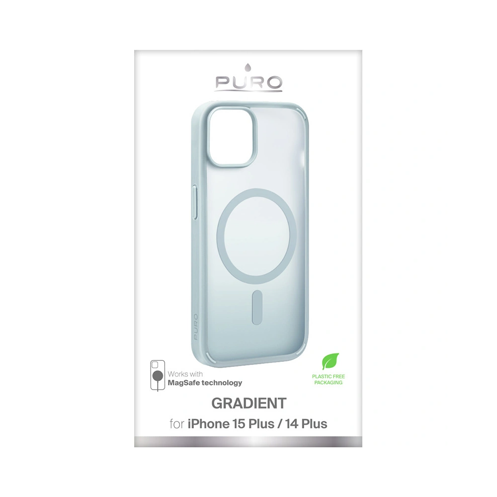Hurtownia GSM - Case PURO GRADIENT MAG Apple iPhone 15 Plus / 14 Plus MagSafe (Hellgrün) - PUR773 - {ean13} - Hurt