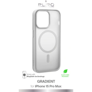 Hurtownia GSM - Case PURO GRADIENT MAG Apple iPhone 15 Pro Max MagSafe (Silber) - PUR777 - {ean13} - Hurt
