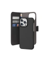 Etui PURO Wallet Levehető 2w1 Apple iPhone 15 Pro Max (fekete)