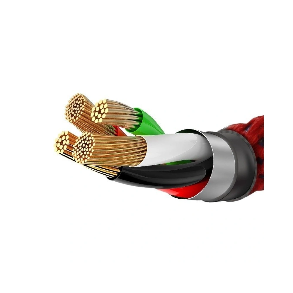 Hurtownia GSM - Kabel Lightning z diodą LED Baseus X-type 1m 2.4A (czerwony) - BSU355RED - {ean13} - Hurt