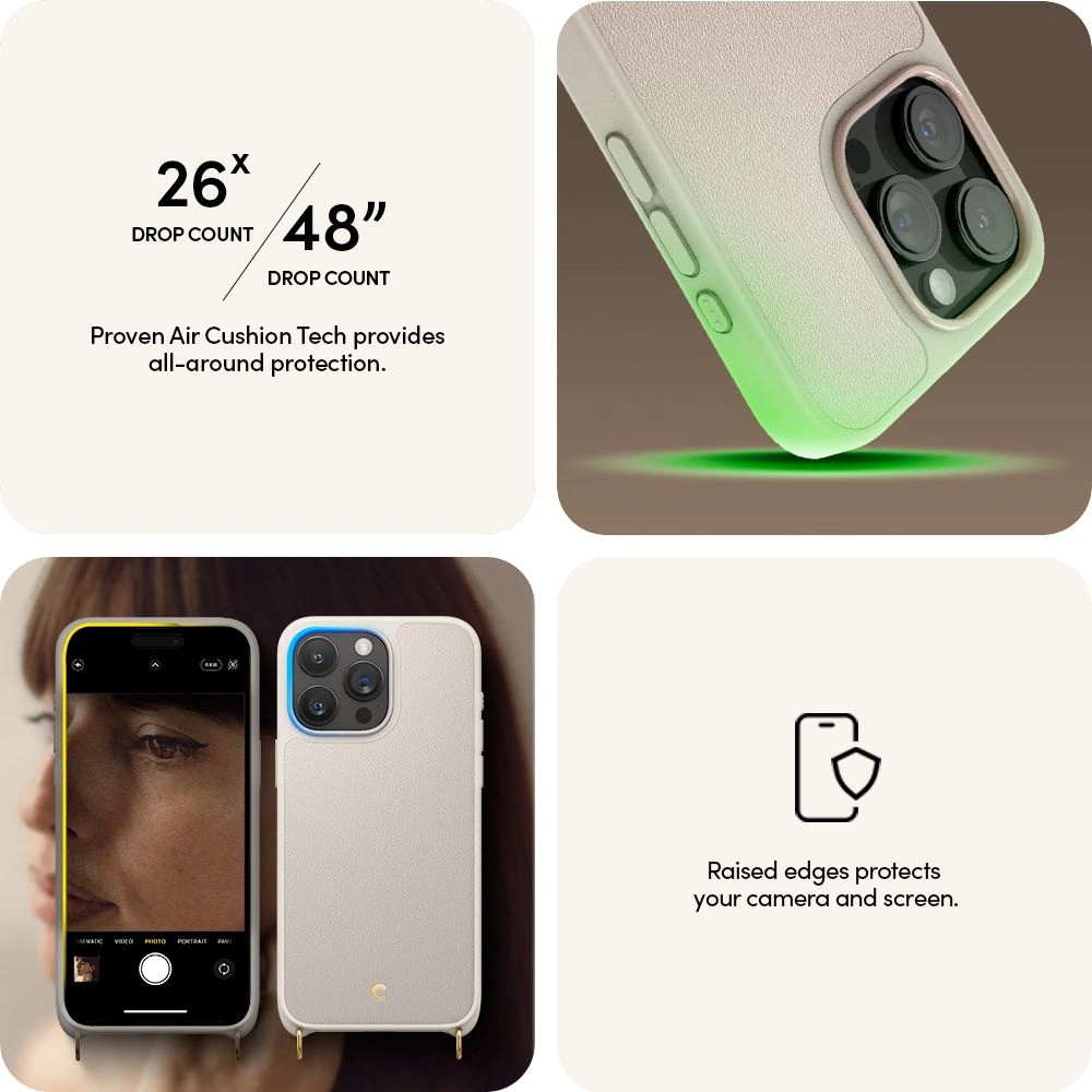 Hurtownia GSM - Etui Spigen Cyrill Classic Charm Mag MagSafe Apple iPhone 15 Pro Cremă - SPN2975 - {ean13} - Hurt