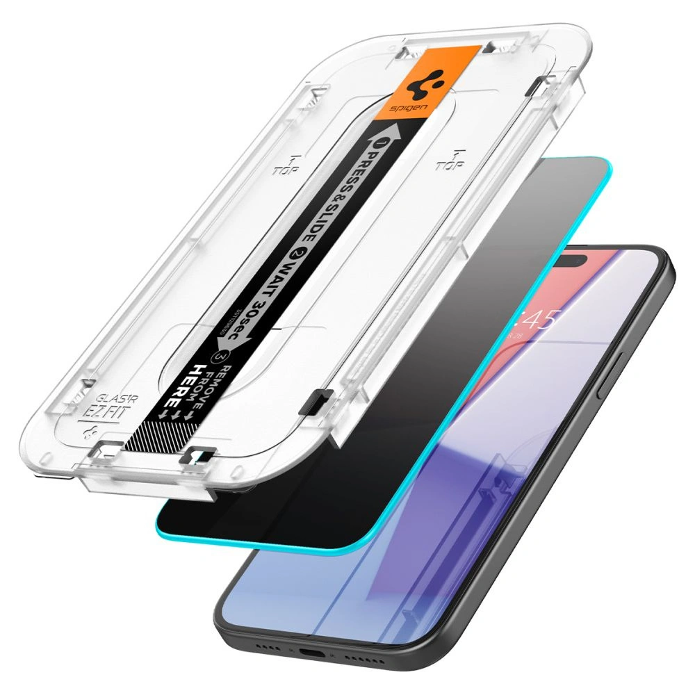Hurtownia GSM - Gehärtetes Glas Spigen GLAS.tR ez Fit Apple iPhone 15 Pro Privacy [2 PACK] - SPN2978 - {ean13} - Hurt