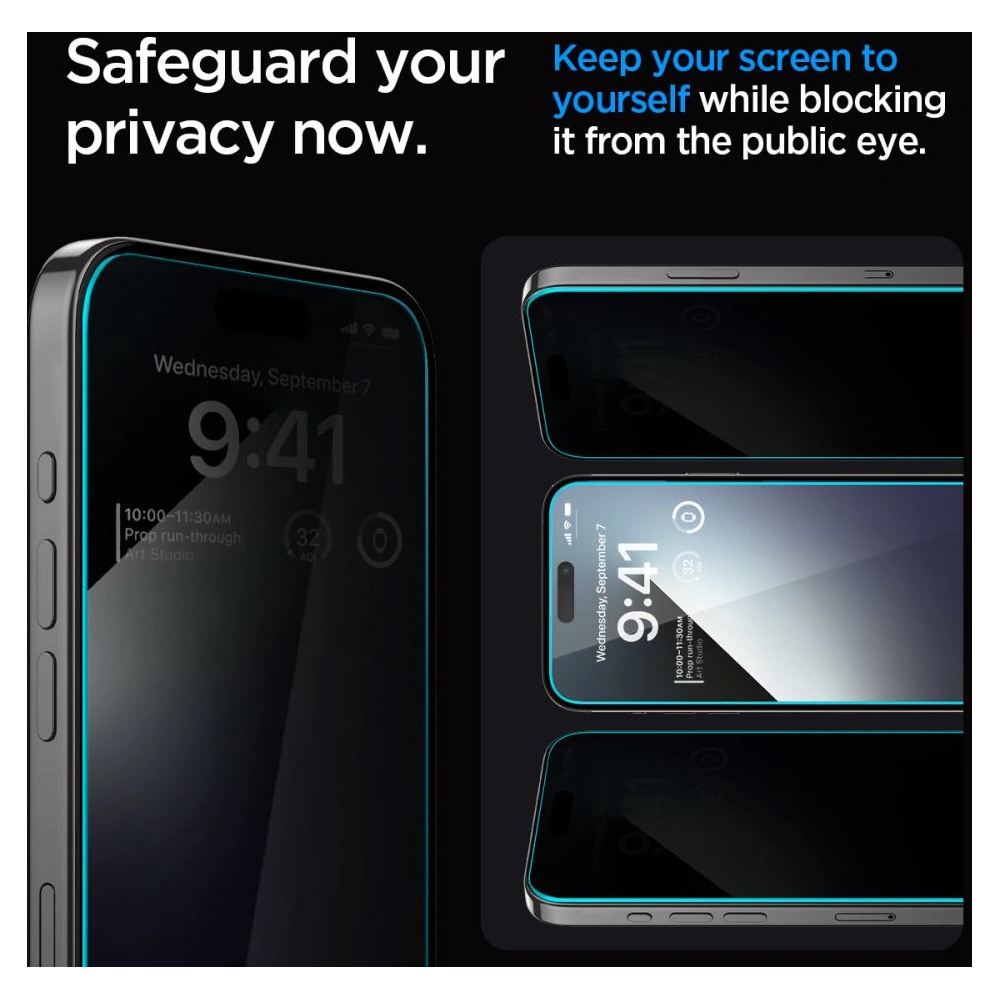 Hurtownia GSM - Gehärtetes Glas Spigen GLAS.tR ez Fit Apple iPhone 15 Pro Privacy [2 PACK] - SPN2978 - {ean13} - Hurt