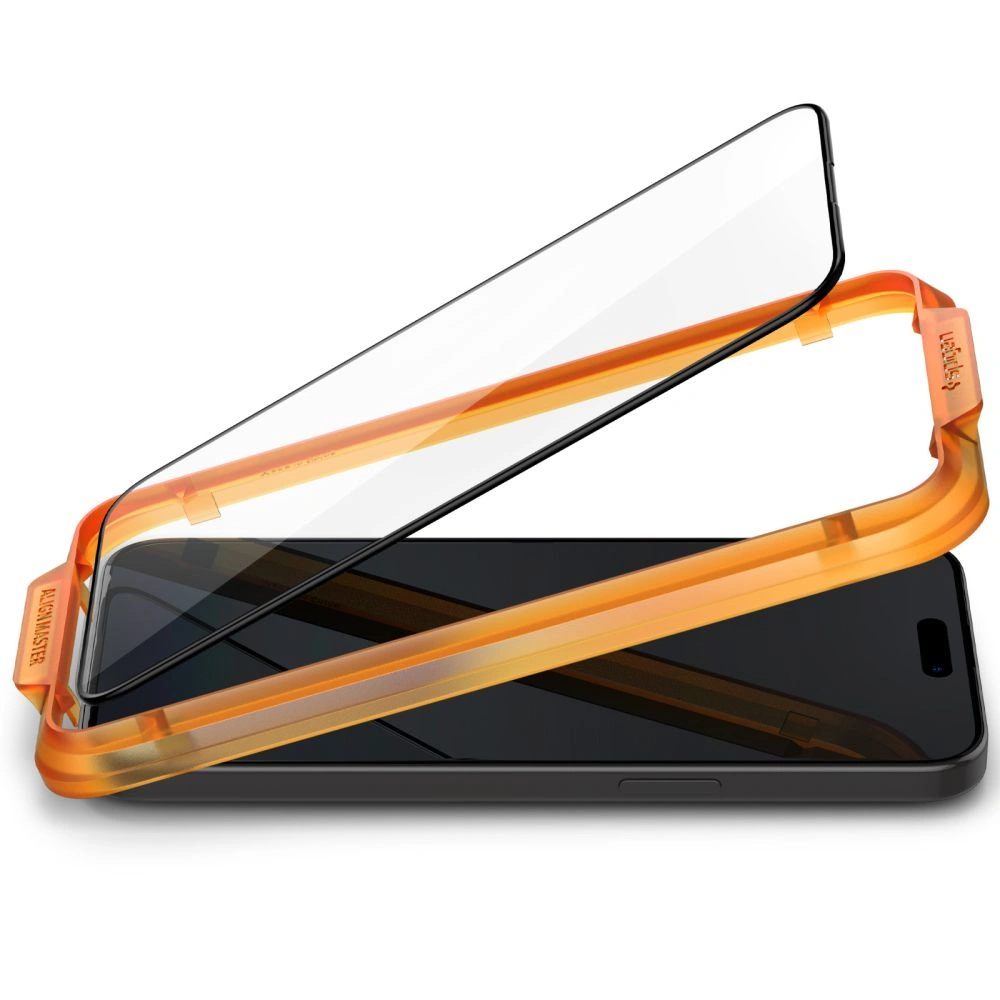 Hurtownia GSM - Sticlă călită Spigen GLAS.tR AlignMaster FC Apple iPhone 15 Pro Max Black [2 PACK] - SPN2982 - {ean13} - Hurt