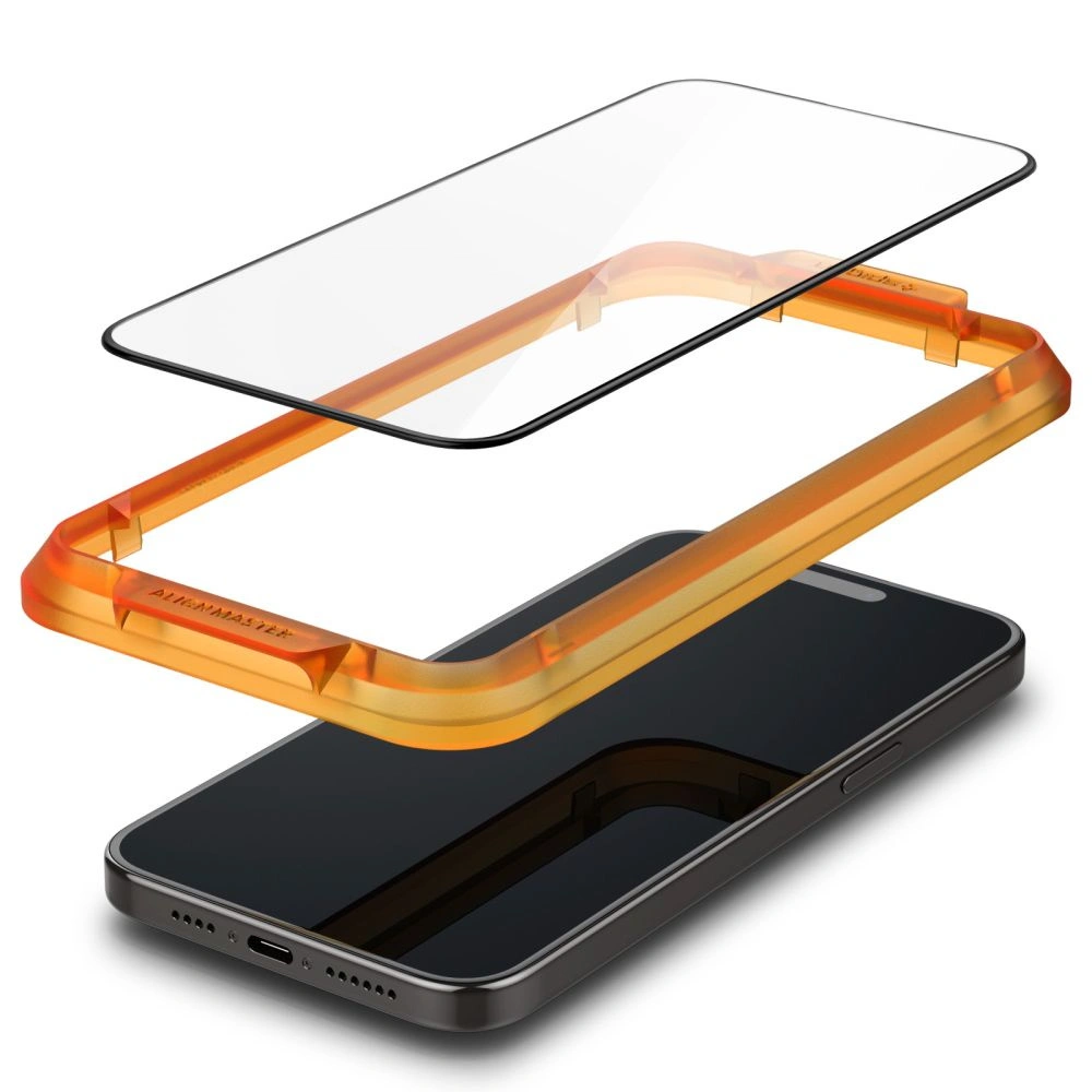 Hurtownia GSM - Sticlă călită Spigen GLAS.tR AlignMaster FC Apple iPhone 15 Pro Max Black [2 PACK] - SPN2982 - {ean13} - Hurt