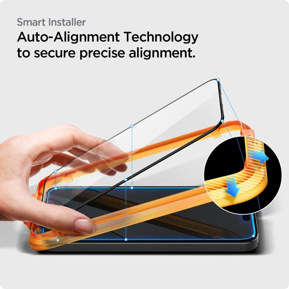 Hurtownia GSM - Sticlă călită Spigen GLAS.tR AlignMaster FC Apple iPhone 15 Pro Max Black [2 PACK] - SPN2982 - {ean13} - Hurt
