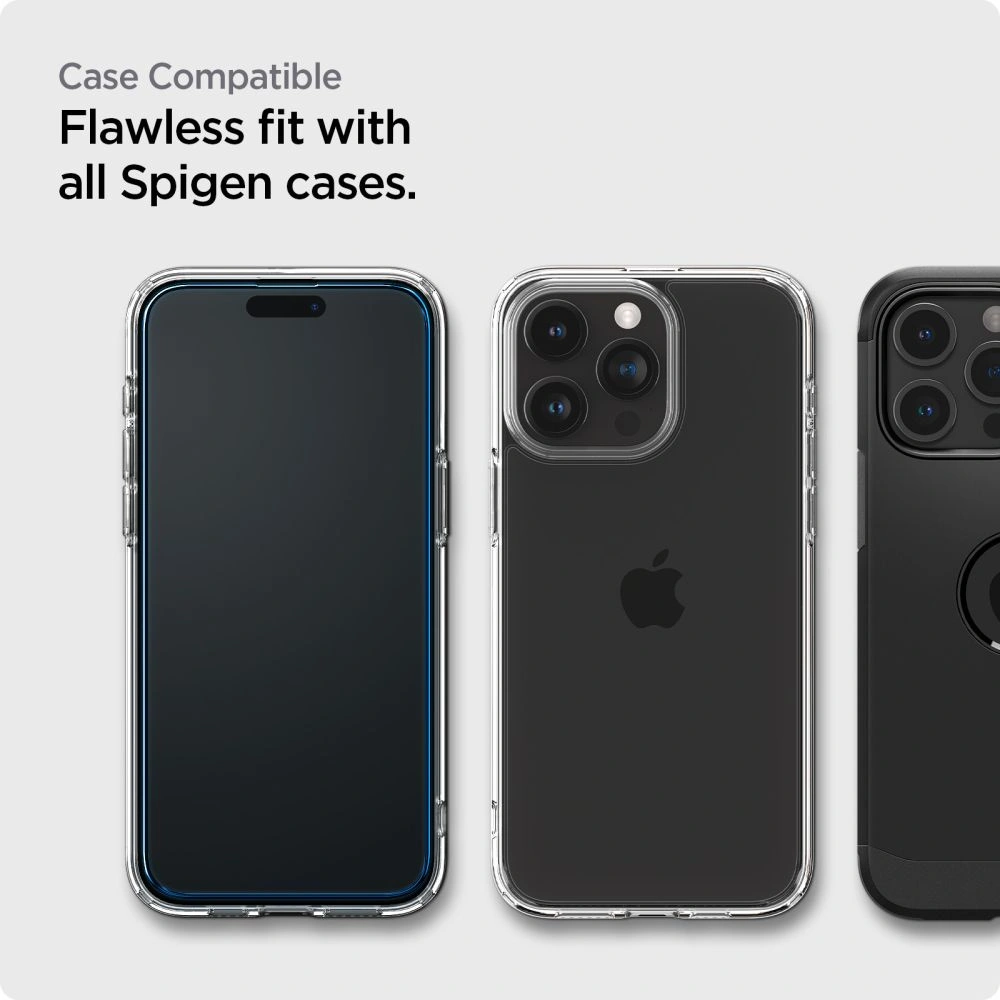 Hurtownia GSM - Sticlă călită Spigen GLAS.tR AlignMaster FC Apple iPhone 15 Pro Max Black [2 PACK] - SPN2982 - {ean13} - Hurt