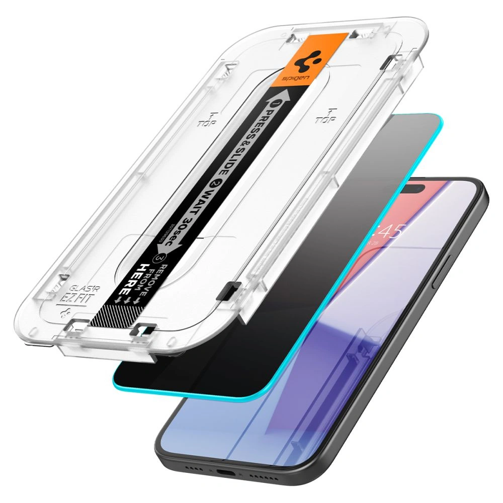 Hurtownia GSM - Szkło hartowane Spigen GLAS.tR ez Fit Apple iPhone 15 Pro Max Privacy [2 PACK] - SPN2983 - {ean13} - Hurt