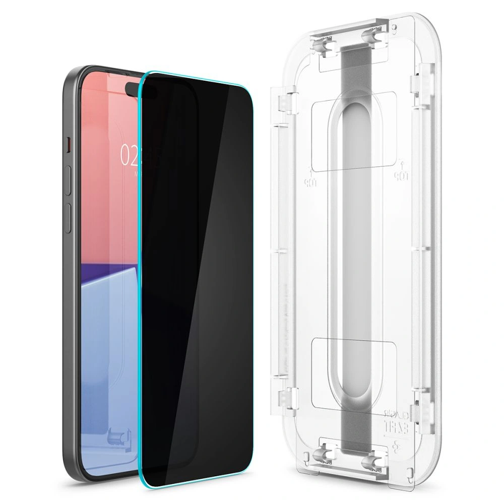 Hurtownia GSM - Szkło hartowane Spigen GLAS.tR ez Fit Apple iPhone 15 Pro Max Privacy [2 PACK] - SPN2983 - {ean13} - Hurt