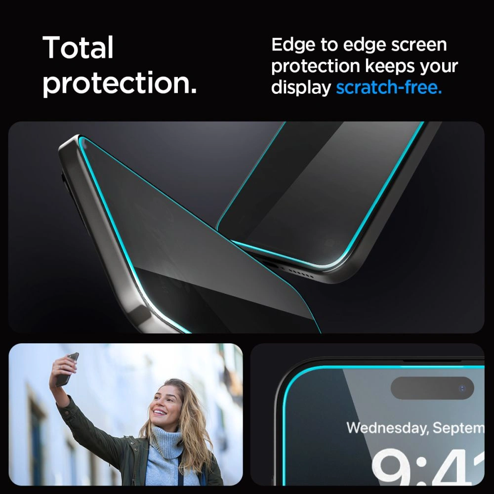 Hurtownia GSM - Sticlă securizată Spigen GLAS.tR ez Fit Apple iPhone 15 Pro Max Privacy [2 PACK] - SPN2983 - {ean13} - Hurt