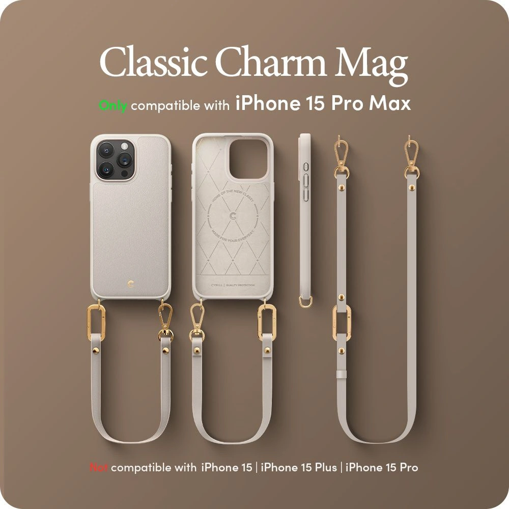 Hurtownia GSM - Etui Spigen Cyrill Classic Charm Mag MagSafe Apple iPhone 15 Pro Max Cream - SPN2986 - {ean13} - Hurt