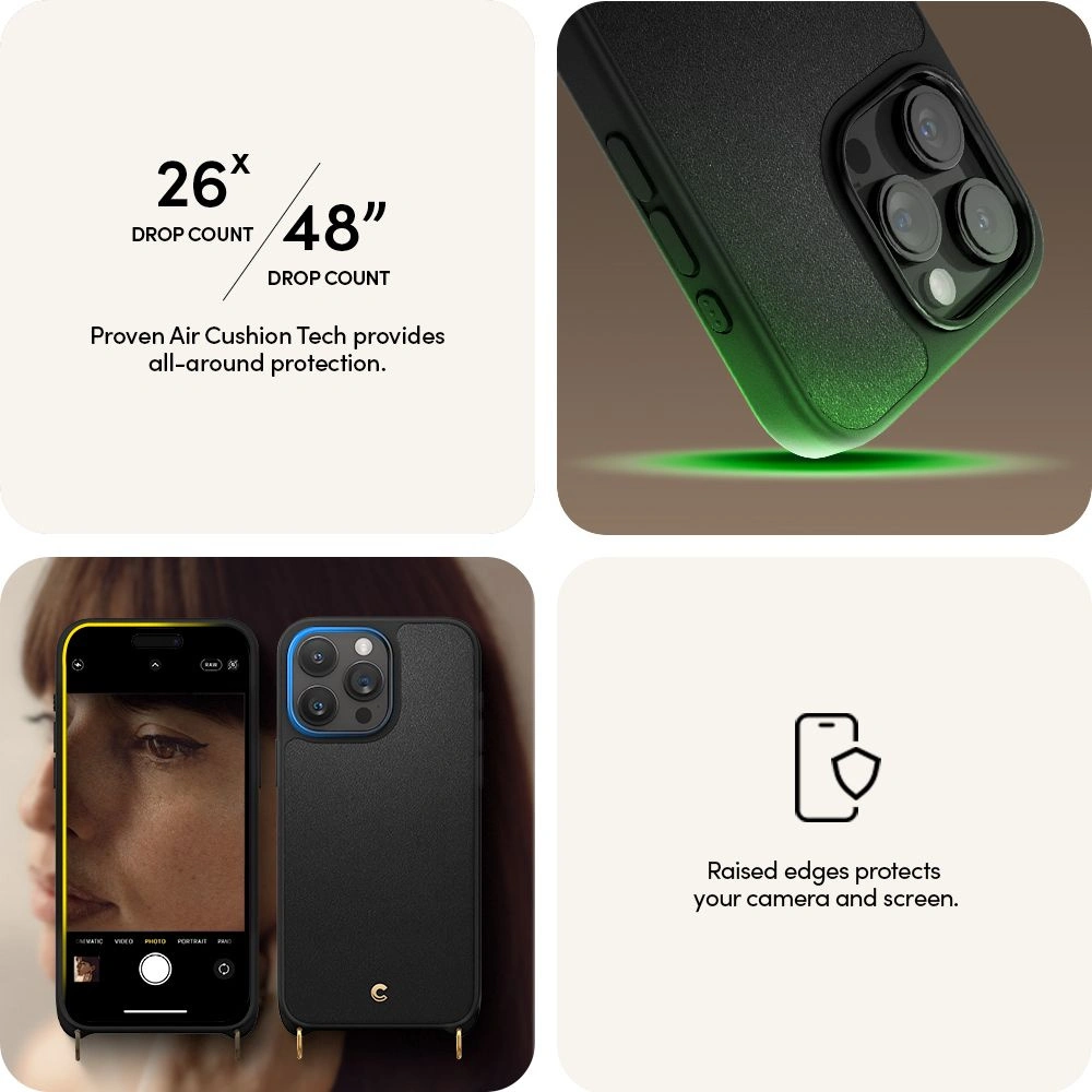 Hurtownia GSM - Case Spigen Cyrill Classic Charm Mag MagSafe Apple iPhone 15 Pro Max Schwarz - SPN2987 - {ean13} - Hurt