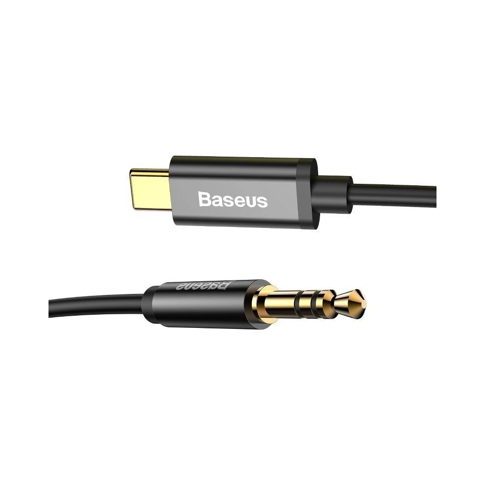 Hurtownia GSM - Kabel audio USB-C do mini jack 3,5mm Baseus Yiven 1.2m (černý) - BSU357BLK - {ean13} - Hurt