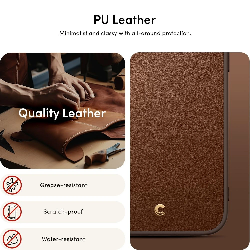 Wholesale Spigen Cyrill Kajuk Mag MagSafe Apple iPhone 15 Pro Max Saddle Brown - SPN2989 - {ean13} - Hurt