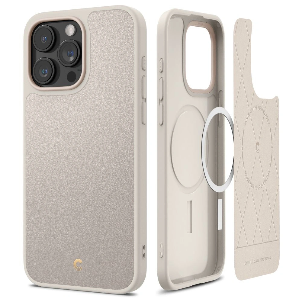 Hurtownia GSM - Etui Spigen Cyrill Kajuk Mag MagSafe Apple iPhone 15 Pro Max Krém - SPN2990 - {ean13} - Hurt