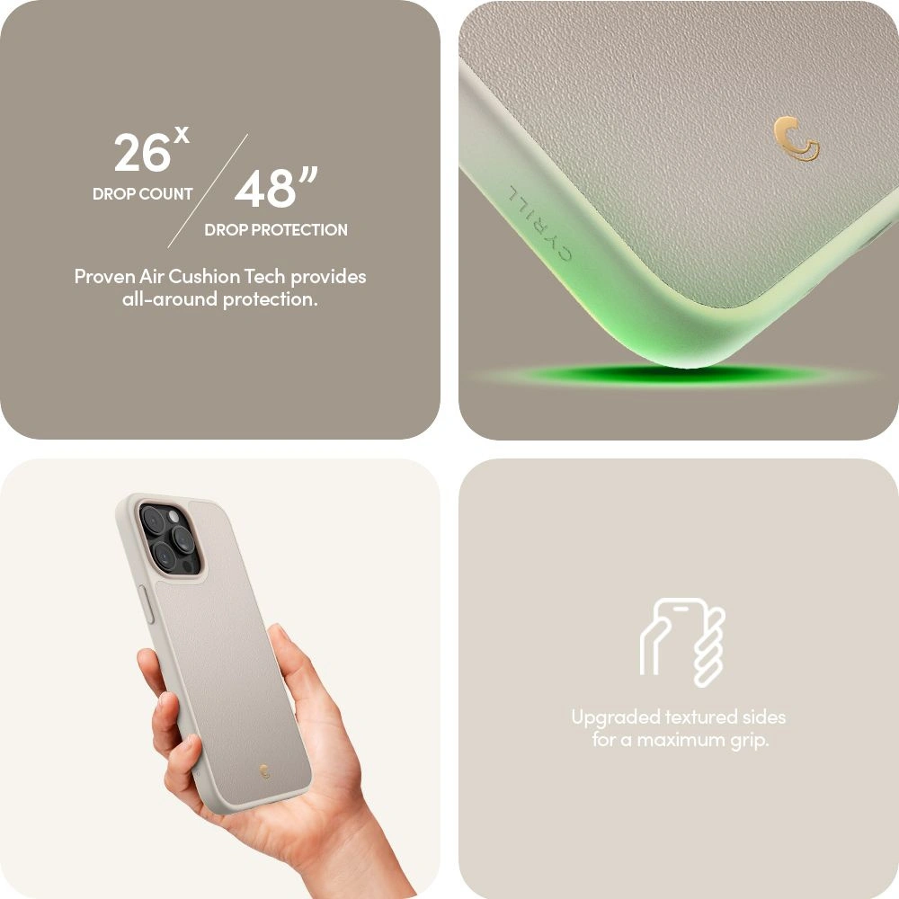 Hurtownia GSM - Etui Spigen Cyrill Kajuk Mag MagSafe Apple iPhone 15 Pro Max Krém - SPN2990 - {ean13} - Hurt