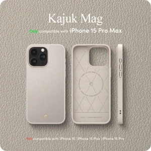 Hurtownia GSM - Etui Spigen Cyrill Kajuk Mag MagSafe Apple iPhone 15 Pro Max Cream - SPN2990 - {ean13} - Hurt