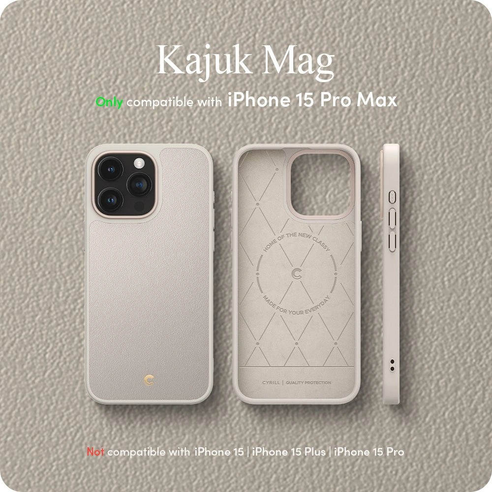 Hurtownia GSM - Etui Spigen Cyrill Kajuk Mag MagSafe Apple iPhone 15 Pro Max Krém - SPN2990 - {ean13} - Hurt