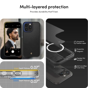 Hurtownia GSM - Etui Spigen Cyrill Kajuk Mag MagSafe Apple iPhone 15 Pro Max černé - SPN2991 - {ean13} - Hurt