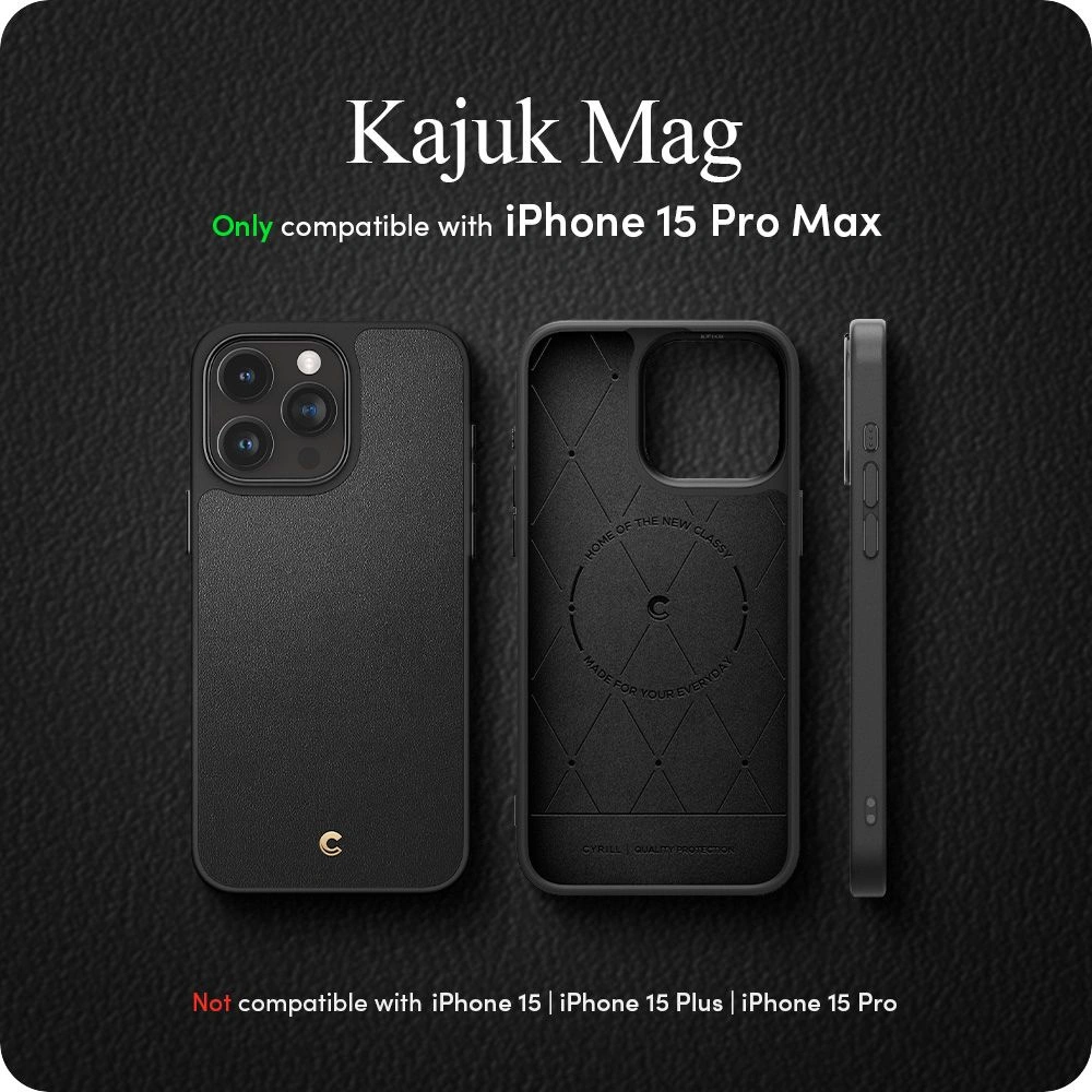 Hurtownia GSM - Etui Spigen Cyrill Kajuk Mag MagSafe Apple iPhone 15 Pro Max Fekete - SPN2991 - {ean13} - Hurt