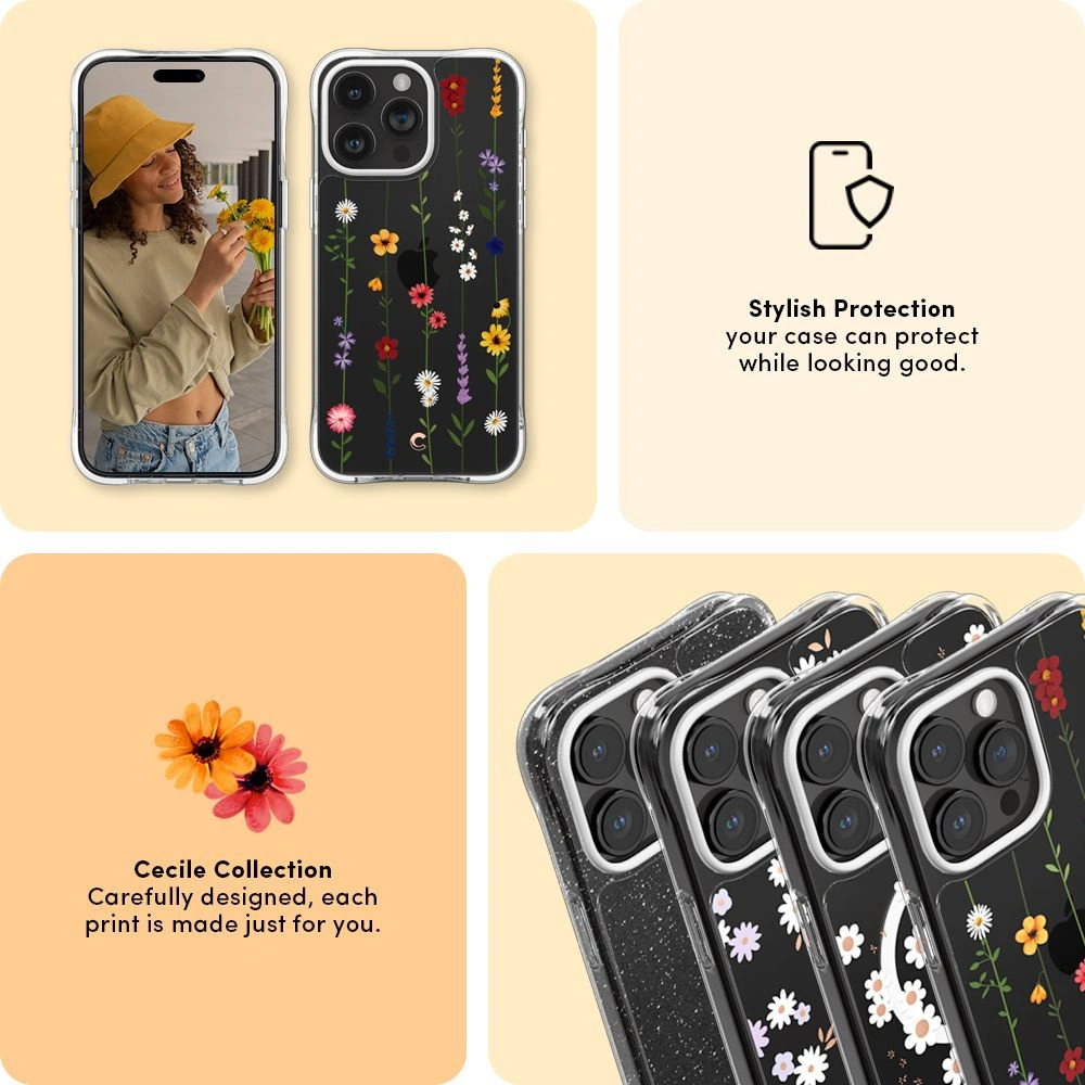 Hurtownia GSM - Etui Spigen Cyrill Cecile Apple iPhone 15 Pro Max Virágkert - SPN2992 - {ean13} - Hurt