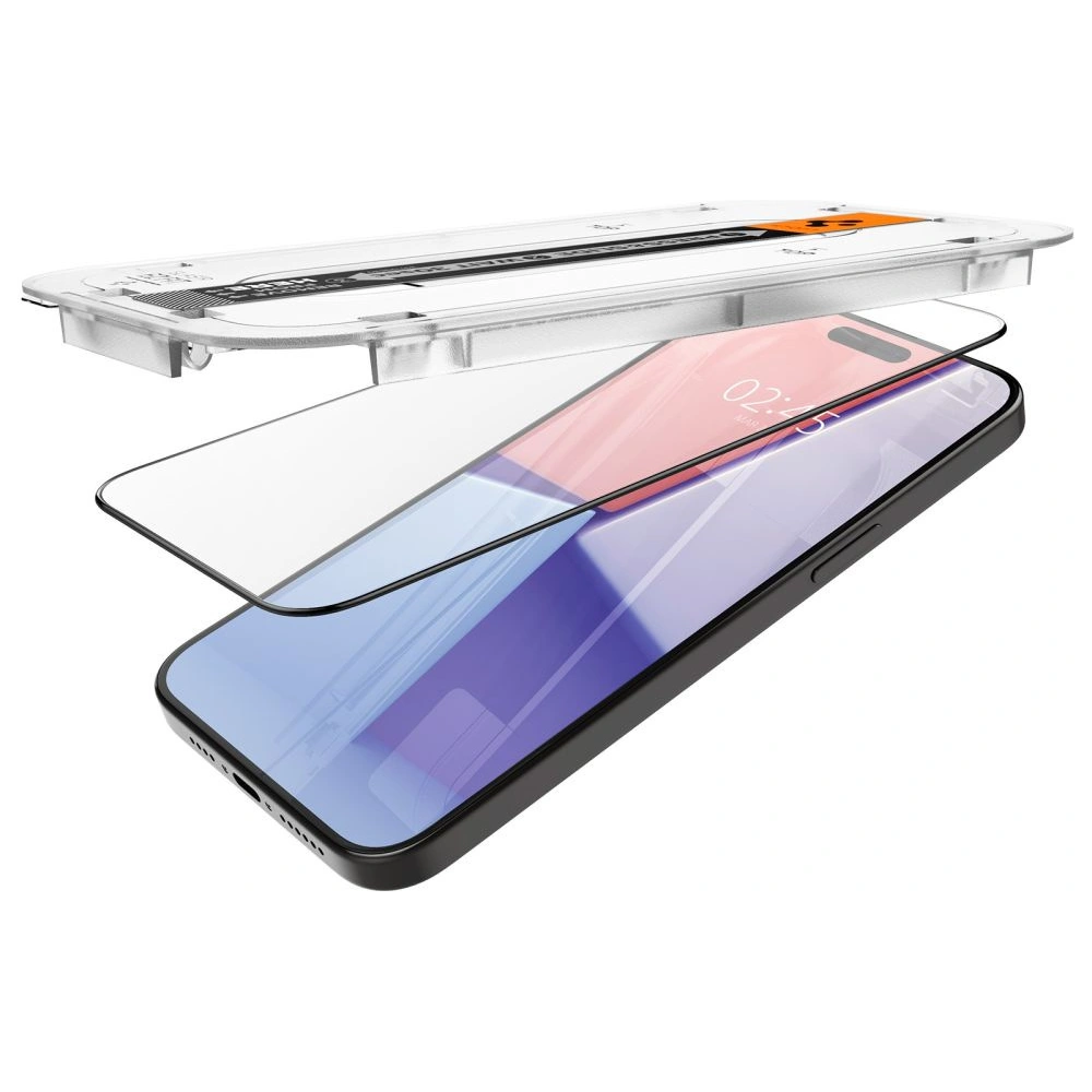 Hurtownia GSM - Edzett üveg Spigen GLAS.tR ez Fit FC Apple iPhone 15 Pro Max Fekete - SPN2993 - {ean13} - Hurt